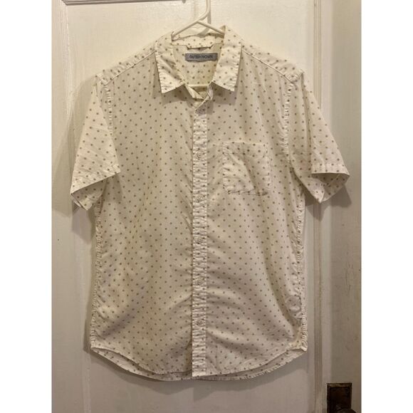OUTERKNOWN White Floral Kelly Slater Button Up Surf Skate Shirt  Mens Size Small - Picture 2 of 8